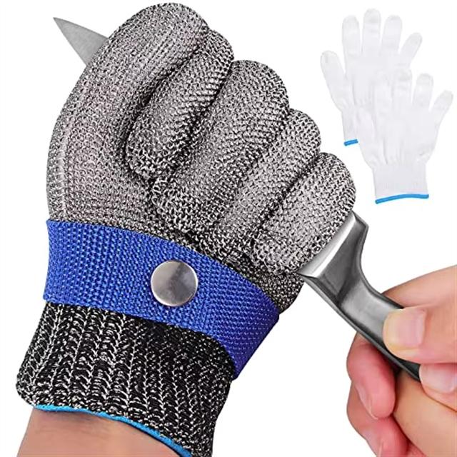 Stainless Steel Gloves Chainmail Gardening Butcher Slaughter Steel Mesh Anti-Cut Resistant