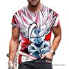 2026 Мужская 2026 Новая футболка Dragon Ball Goku Kakarot Vegeta Футболка Супер Сайян Летняя Аниме Футболка