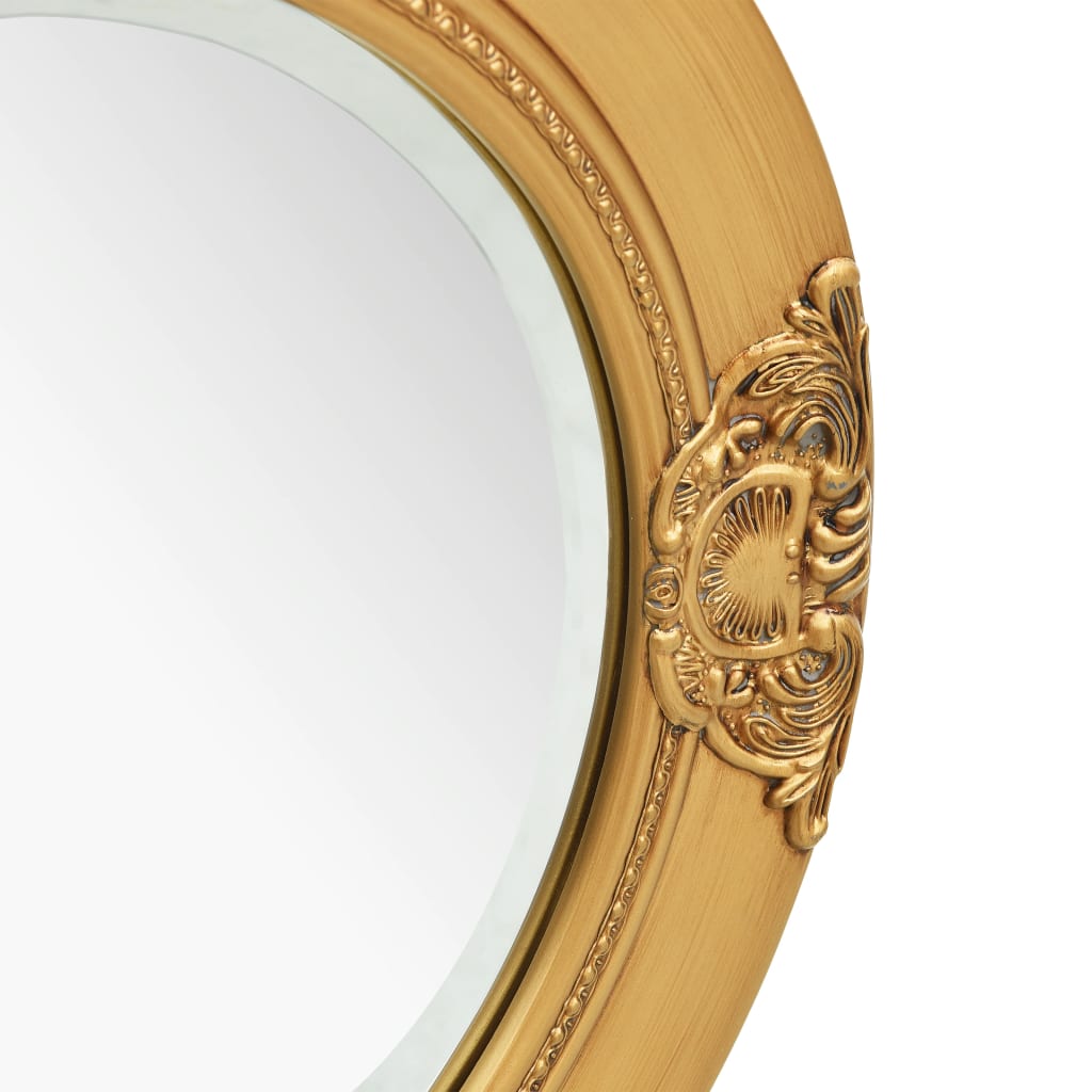 Baroque Style Wall Mirror 50 cm Golden