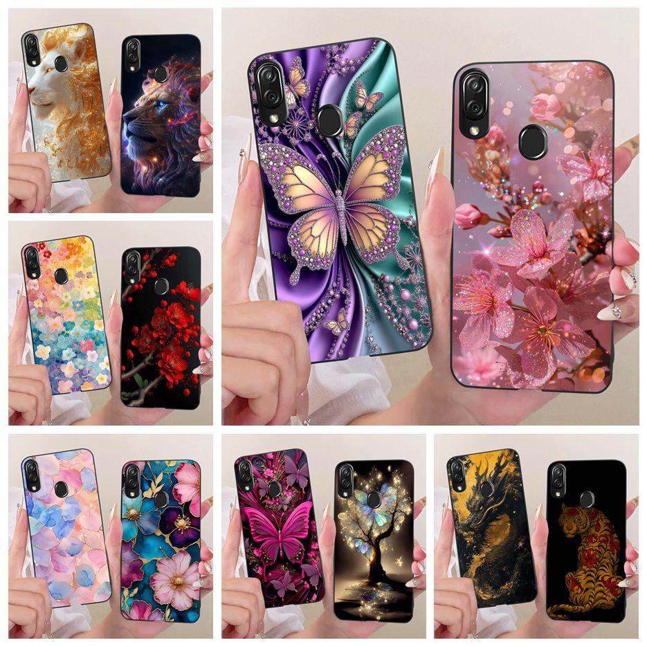 For ZTE Blade V10 Vita Case Luxury Flowers Butterfly Painted Cover Soft TPU Phone Case For ZTE Blade V10 2019 V10Vita Funda Bags