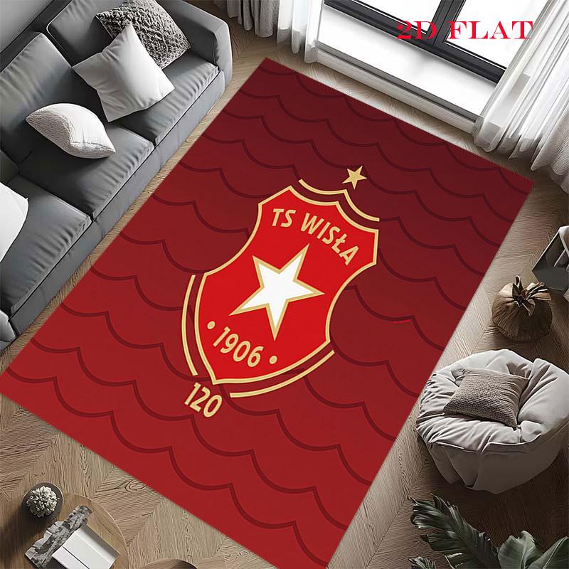 TS Wisła Kraków Carpet Rug for Living Room Bedroom Home Sofa Decoration,Kids play Nonslip Floor Mat