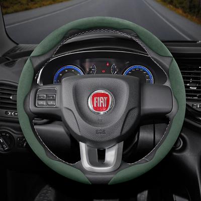 Подходит для Fiat Нескользящая Пряжка Сегментированная Замшевая Накладка на Руль Подходит для 500 Grande Punto Evo 169 Ducato Bravo Tipo Linea Albea 300
