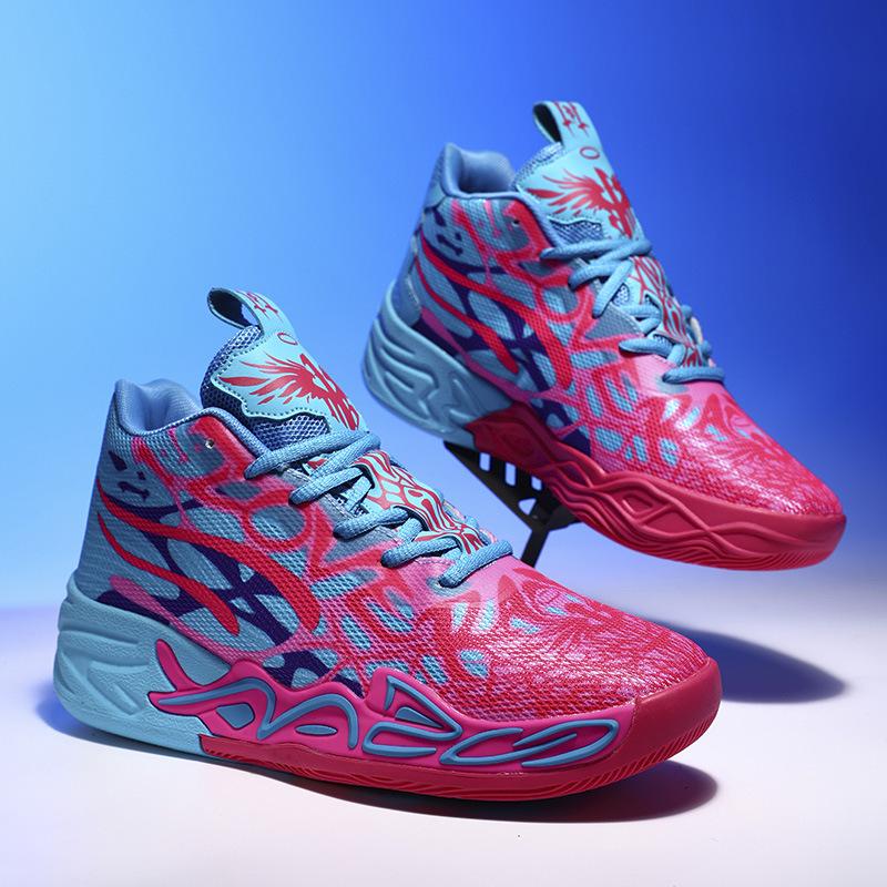 Кроссовки-ботинки «Мандариновая утка», новая спортивная обувь, три мяча 4-го поколения, для взрослых студентов и подростков, актуальные баскетбольные кроссовки