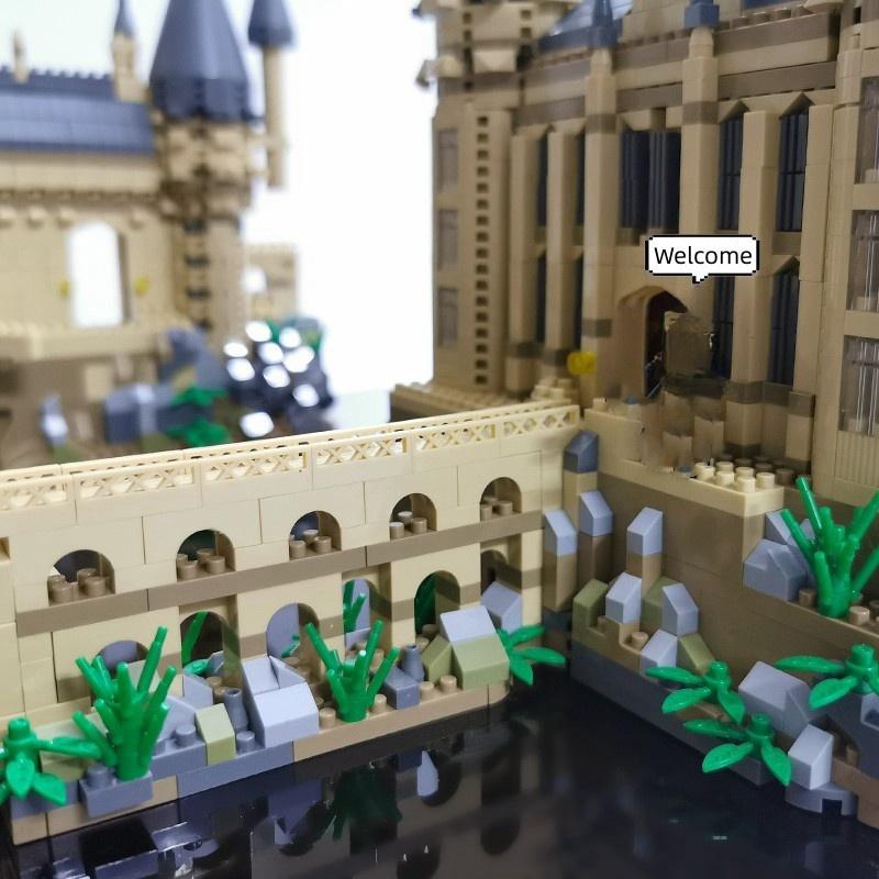 Микро Кирпичи Город Творческий Средневековый Волшебный Замок Серия Школьная Архитектура Модель Дворца Строительные Блоки Подарки Детские Сборочные Игрушки