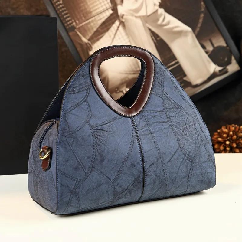 Crossbody Bag Female Jiaozi Shoulder Bag Handbag Simple Mother Bag Retro Personality Handbag