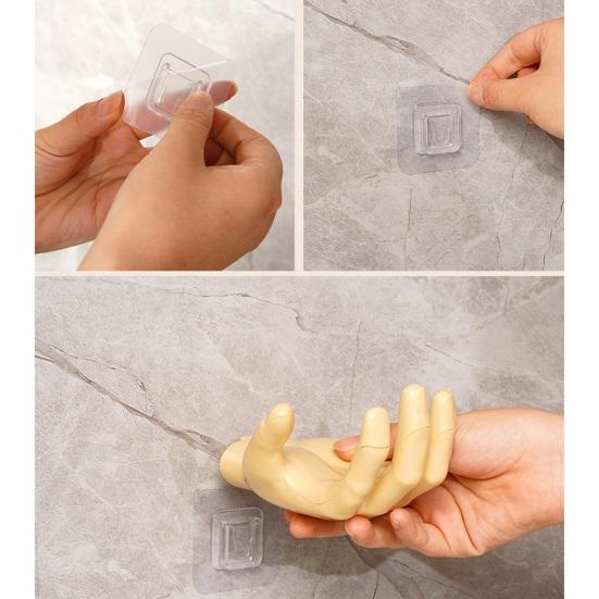 2 шт. крючок в форме руки, настенный держатель для мыла, простая установка, подвесной крючок для хранения без удара для дома, ванной комнаты