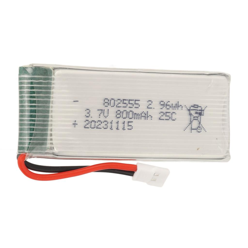 3.7V 800mAh LiPo Battery 25C Rate RC Model Airplane Lithium Battery With XH2.54 Plug for F181 F163 H