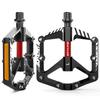 BUCKLOS Педали для горного велосипеда MTB Нескользящие Платформенные Педали со Светоотражателями Подшипники DU 9/16" Педаль Алюминиевый Сплав Велосипедные Запчасти