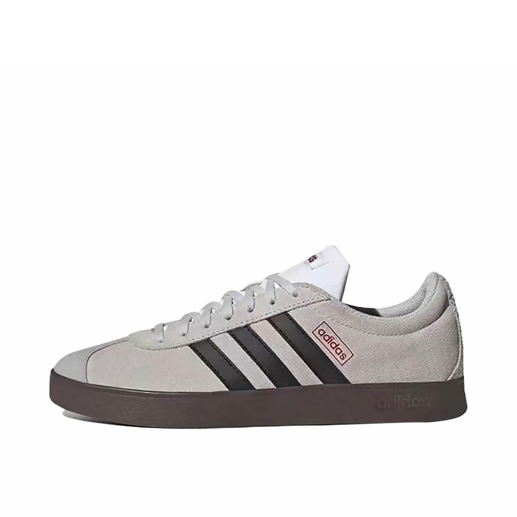 Adidas VL COURT 2.0 Green Journey Abrasion Resistant Low top Skateboard Shoes Unisex Green White JS3003(Team1118-)