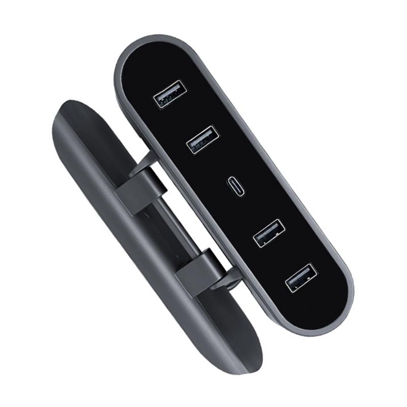 Автомобильные быстрые зарядные устройства USB-шунтирующий порт-концентратор подходит для док-станции модели 3/Y, разветвитель с питанием, адаптер для быстрой передачи данных