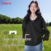 Baleno Women's Milk Silk Zip-Up Hoodie