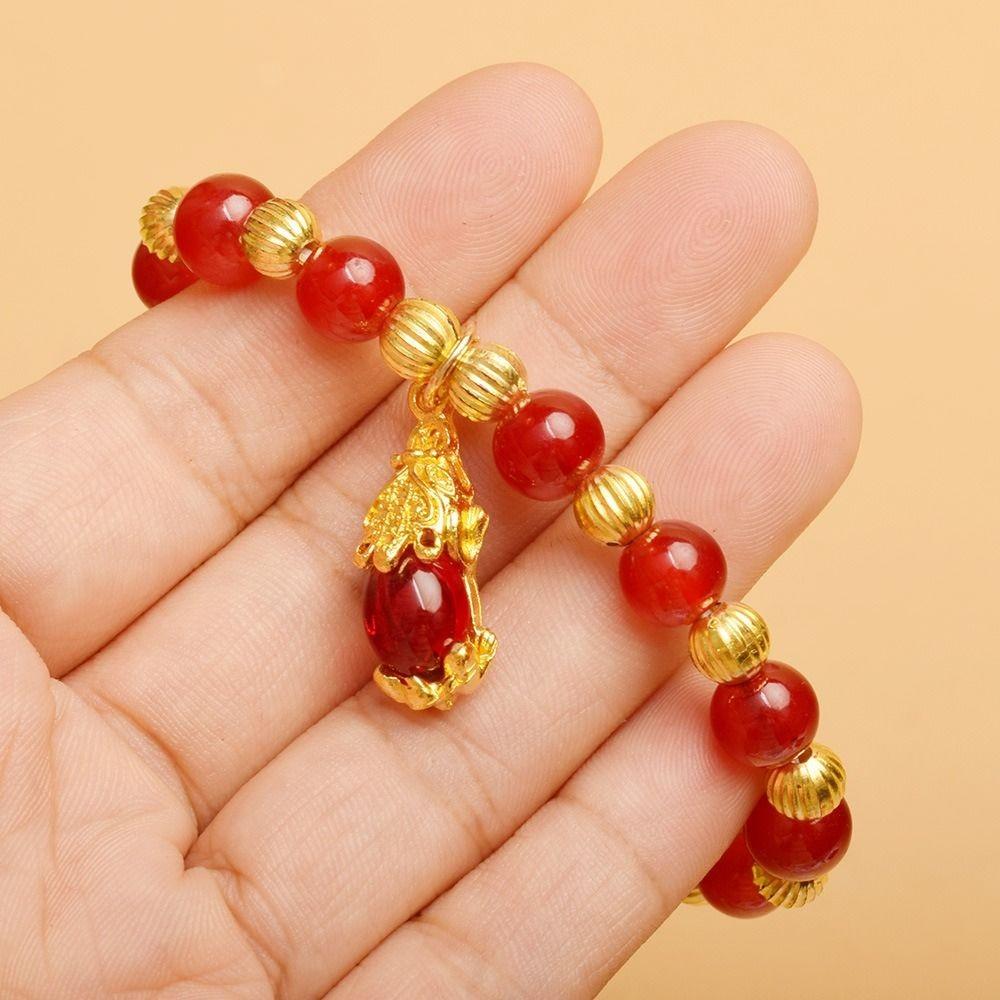 Винтажный браслет из имитации мраморного камня, нежные браслеты с бусинами, браслет с подвеской Пиксю, мужской, женский