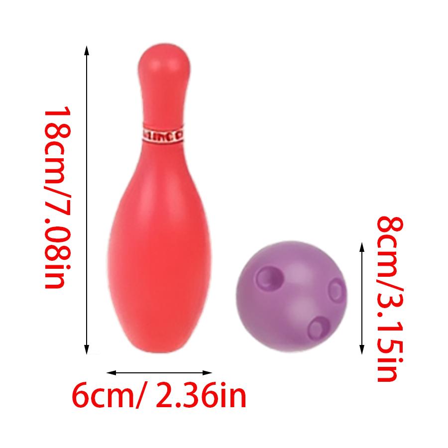 12pcs Mini Bowling Set Physical Exercise Hand-Eye Coordination Training Backyard Indoor Outdoor Party Leisure Sports Gift XJM
