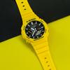 Casio G-Shock Классические Восьмиугольные Защищенные Спортивные Кварцевые Часы с Двойным Дисплеем и Углеродным Сердечником Водонепроницаемые Мужские Часы Черные GA-B2100C-9APR
