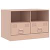 VidaXL Meuble TV rose 67x39x44 cm acier 841741