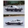 1/32 Toyota  AE86 Toy Car Diecast Miniature Model Pull Back Sound Light Doors Openable Educational Collection Gift Kids A151