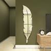 DIY Feather 3D Mirror Wall Sticker Acrylic Self Adhesive Sticker Decal for Living Room Bathroom Art Home Decor Mural Wallpaper