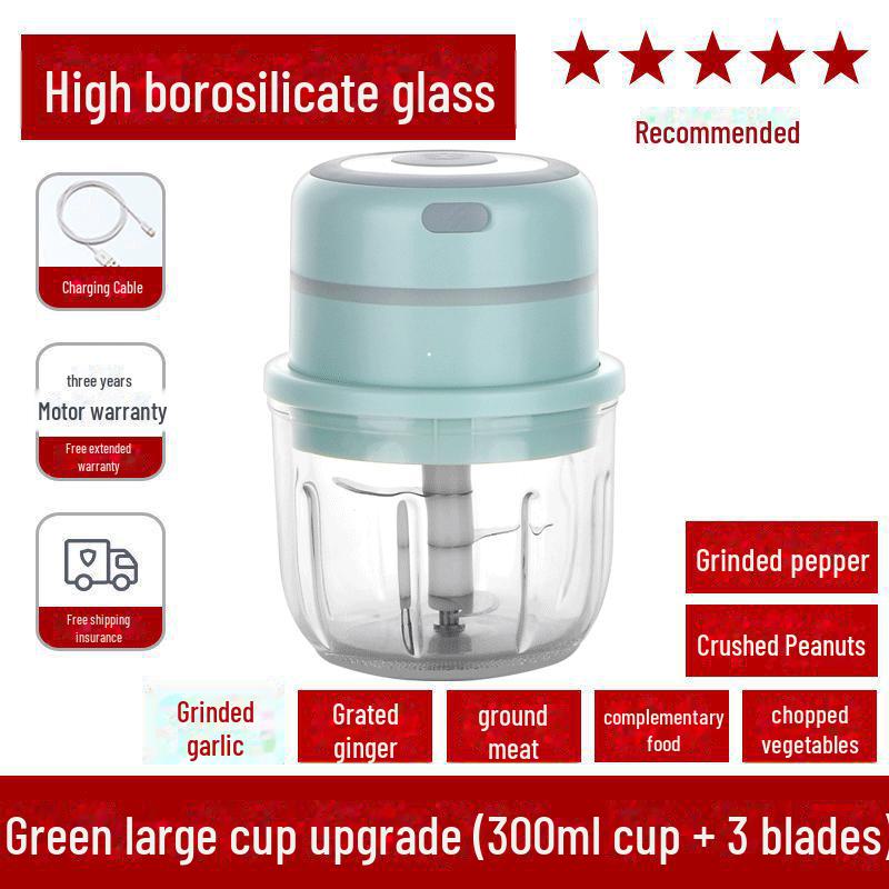 Беспроводная электрическая чесночница и мини-измельчитель