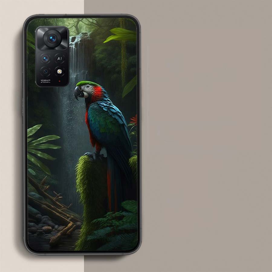 Parrot Bird Rainforest Phone Case For Redmi Note 14+ 13 Pro Plus 14C 13C 12C 12 10A 10C 10 9 8 9A 9C 9T 8A 7 Pro Xiaomi Capa Cov