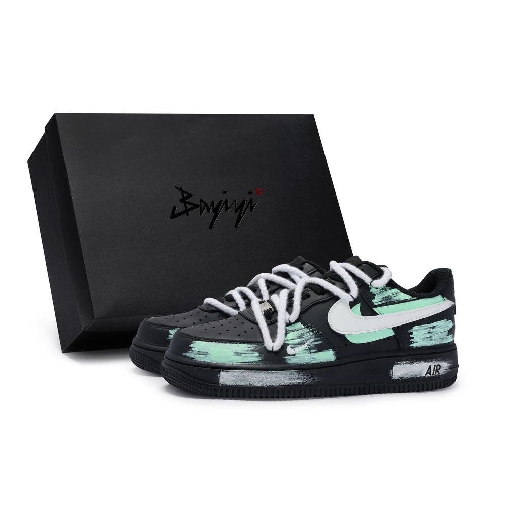 Nike Air Force 1 Skateboard Shoes Unisex Low top Cyan CW2288-001(Team80-S-BOX)