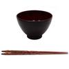 Суп Osaka Choseido Деревянный суп мисо Akebono Yamanaka Деревянные палочки для еды Диаметр дерева Чаша, Чаша, Чаша, Лак, Лак, В комплекте, Зерно, Лакированный,