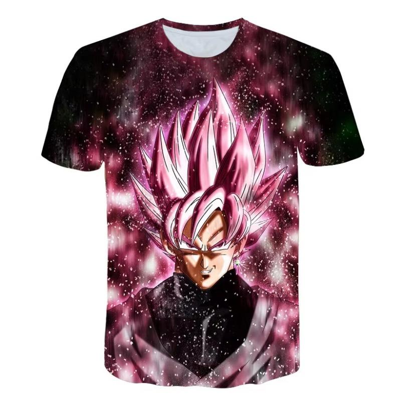Аниме Dragon Ball Сон Гоку Футболка 3D Печать Мужская одежда Летняя Одежда для девочек Топ женский Футболка Девочка Унисекс Детская одежда