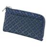 Indenya Inden Coin Purse F Coin Purse 05 Deerskin Navy Blue X Black Lacquer Cloisonne Connecting Pattern 1005-04-179