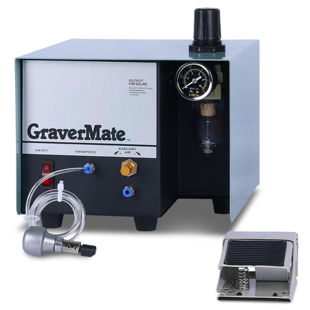 ZruiXuan Jewelry Pneumatic Engraving Machine Metal Engraving High Precision Chisel 110V Adjustable Speed DIY Lightweight Precision Design Jewelry