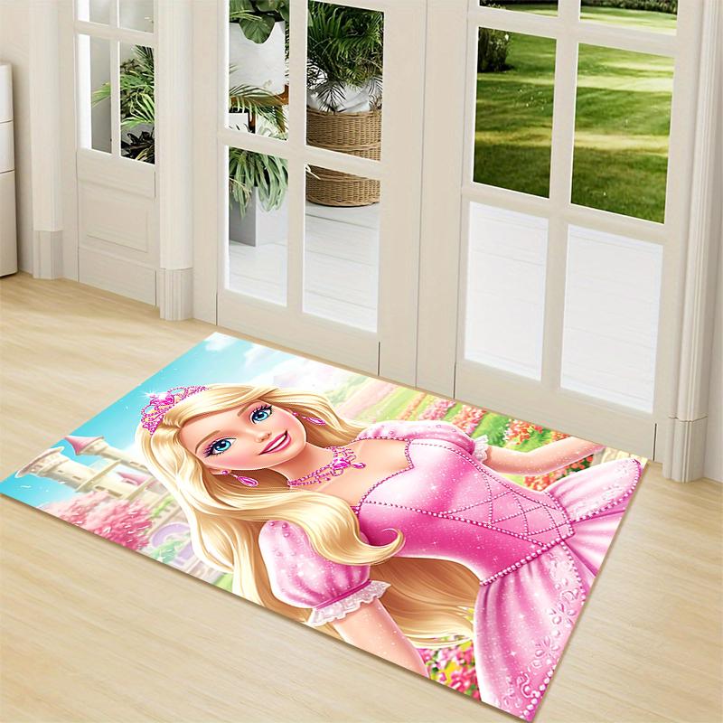 Princess Pink Majesty Carpet Rug Soft Washable Antislip Home Living Room Sofa Mats Personalized Christmas Rug