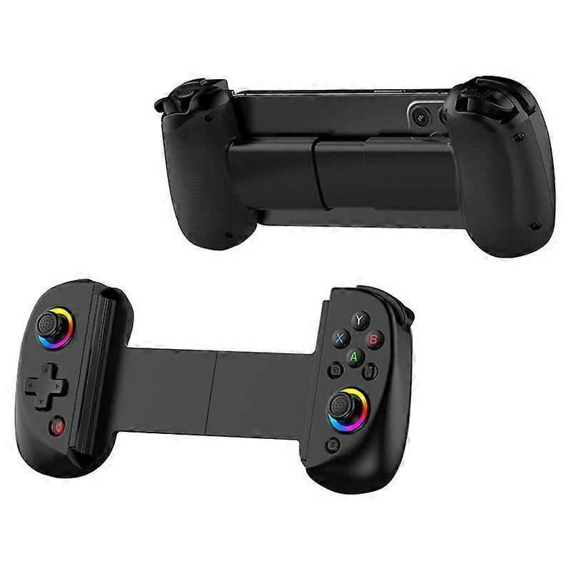 D8 Cell Phones Stretchable Controller Wireless Bluetooth-compatible Gamepad with RGB Light for PS3, 