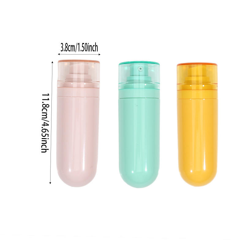 50 мл 3 шт. Пластиковая перевернутая упаковка для косметики по уходу за кожей пустая бутылка крем для лица лосьон безвоздушный распылитель флакон