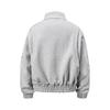 Mens Oversized Heavyweight Cotton Hooded Zip-Up Jacket Casual Streetwear Fall