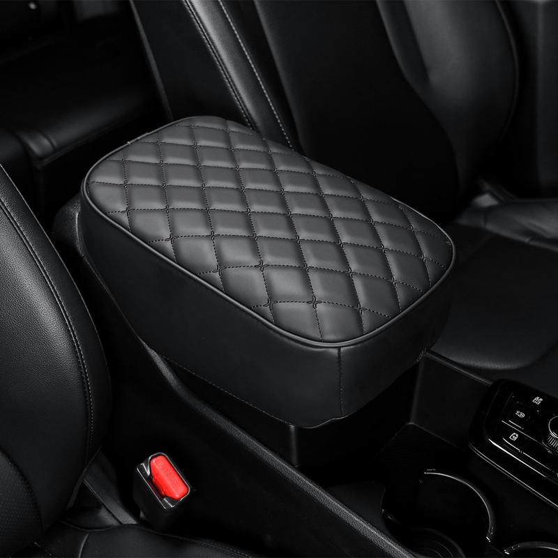 For Kia Sportage NQ5 -2026 Car Tuning Black PU Leather Car Armrest Box Pad Cover Trim Accessories