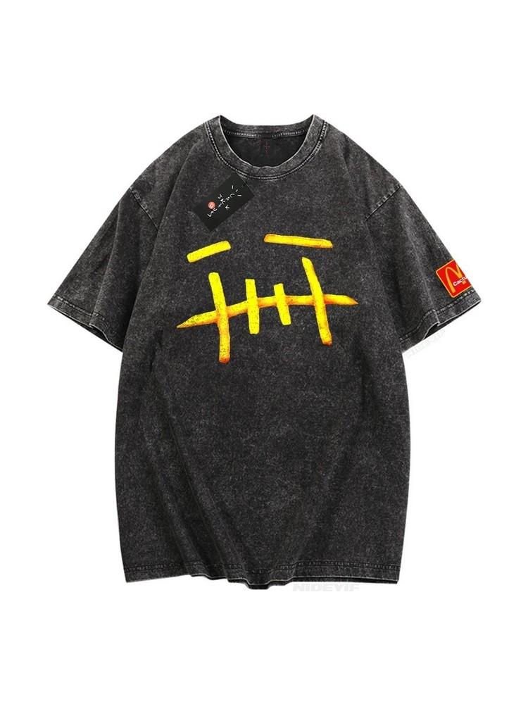 Travis Scott Oversized Washed Look Mom I Can Fly TShirt Cactus Jack Tee