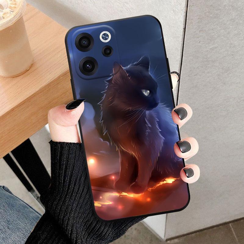 Чехол для OPPO Reno15 F FS 5G CPH2801 Модный с рисунком Льва и Цветка Мягкий ТПУ Силиконовый Чехол для OPPO Reno 15F 15FS Reno 15F 15FS Чехол для Телефона