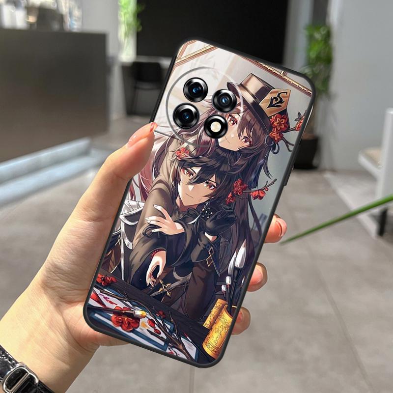 Чехол Genshin Impact Zhongli Hutao для OnePlus 11 8 9 10 Pro 8T 9RT 10R 10T 11R Nord CE 2 Lite 2T N10 N20 Ace Pro