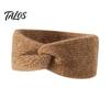 Wide Headband for Winter Sports Women Headband, Twist Knot Knitted Thick Warm Ear Cozy Protection Skiing Warmers, Head Wrap Cold Weather Autumn