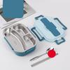 Food Storage Container Dinnerware Stainless Steel Lunch Box Portable Bento Box Food Storage Student