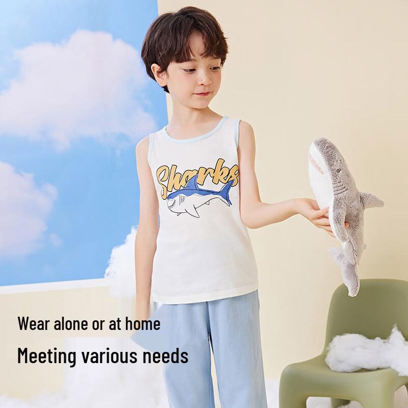 Dingguagua Boys' Cotton Summer Tank Tops - 2 Pack