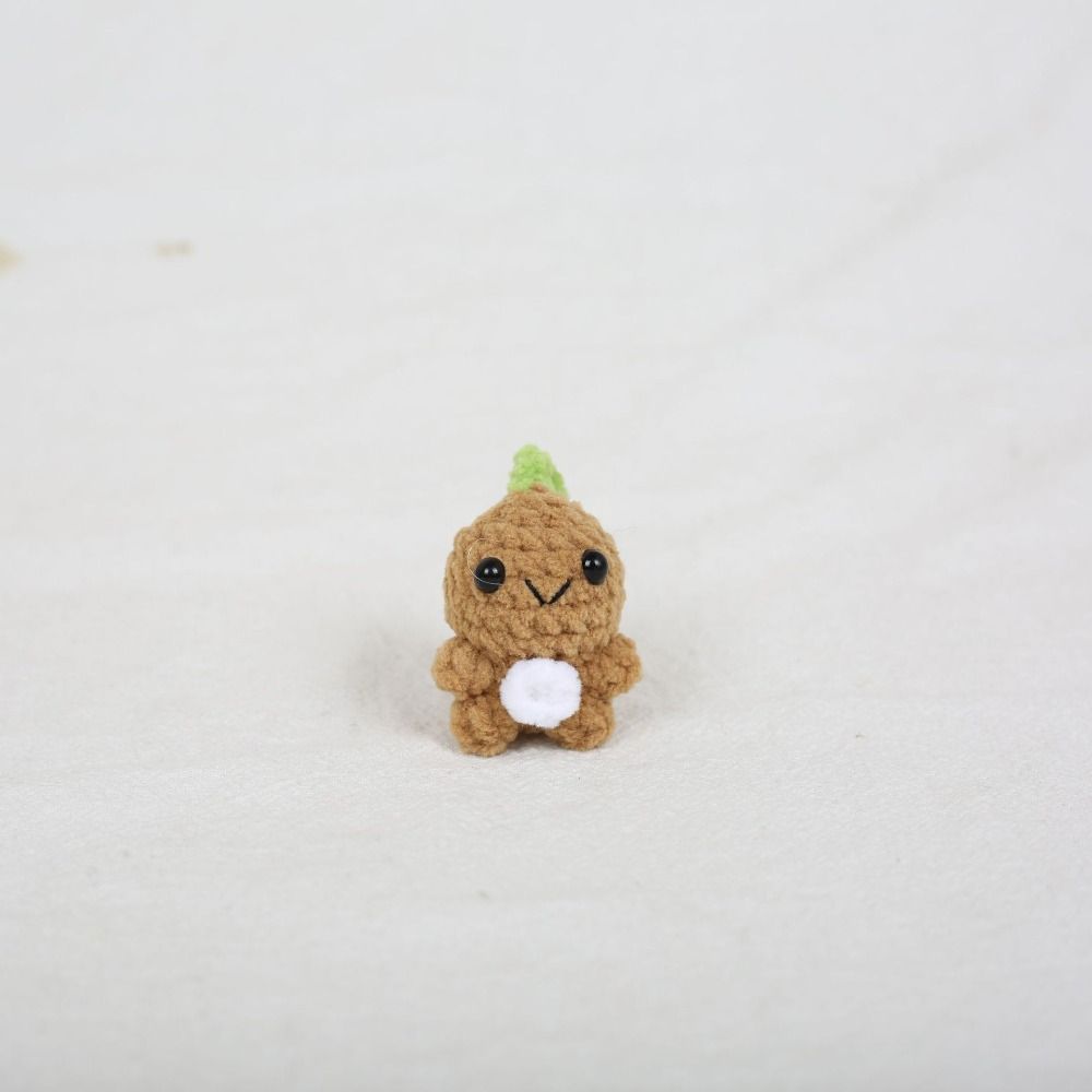 Cute Cartoon Small Dinosaur Pendant Animal Doll Knitting Keyring Crochet Keychains Backpack