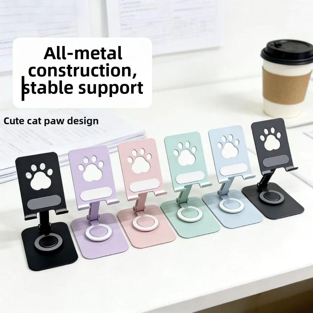 360° Rotation Cat Paw Tablet Stand Adjustable Mobile Phone Stand Desktop