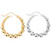 Exaggerated Goth CCB Big Ball Bead Chain Necklace for Women Punk Short Choker Grunge Jewelry Steampunk Collar Chain
