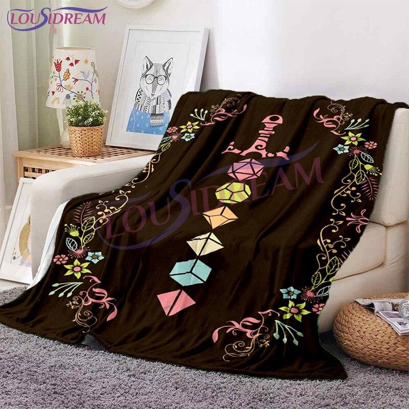 D & D D20 одеяло для игры в кости флисовое одеяло Weaver of Lore & Fate легкое одеяло нечеткое мягкое одеяло для детей и взрослых