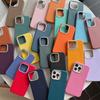 Магнитный чехол с рисунком под кожу на металлической рамке, подходит для iPhone14promax Apple 15, чехол для мобильного телефона 13, чехол из кожи однотонный