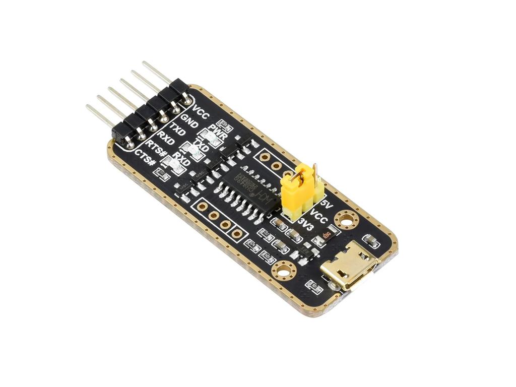 Waveshare CH343 USB To UART Module, Micro / Mini / Type-A / Type-C Connectors, High Baud Rate Transmission