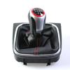 Для VW Golf 5 6 R32 GTI GTD MK5 MK6 Jetta Scirocco 5 6-ступенчатая ручка переключения передач с кожаным чехлом-пыльником