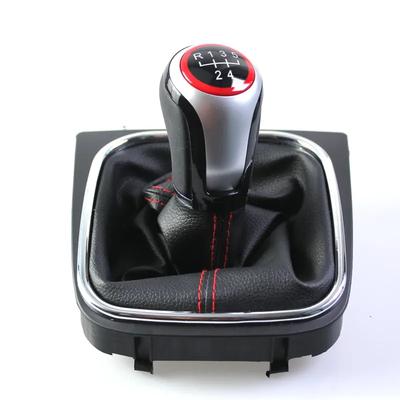 Для VW Golf 5 6 R32 GTI GTD MK5 MK6 Jetta Scirocco 5 6-ступенчатая ручка переключения передач с кожаным чехлом-пыльником