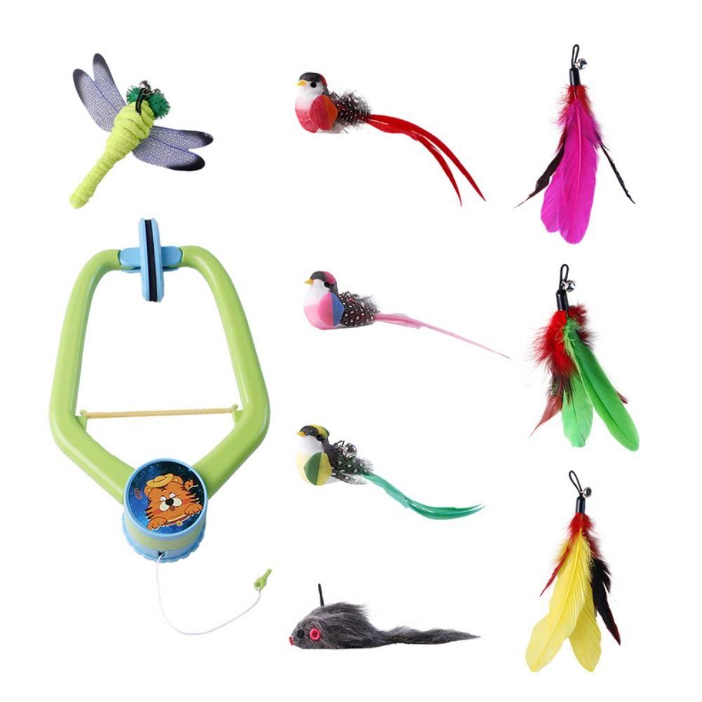 Retractable Smart Hanging Feather Toy Funny Self-Entertainment Toy  Self Entertainment
