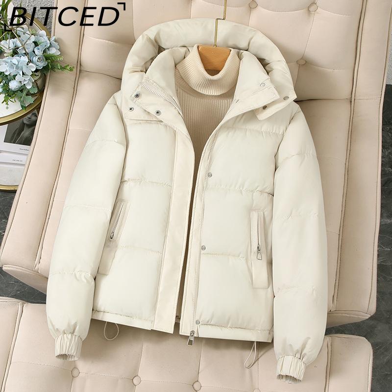 BITCED Women's Short Down-Filled Hooded Winter Coat