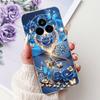 Для Realme 14 Pro 14Pro+ Элегантный чехол для телефона с цветочным принтом и кошкой Для Realme 14 Pro Plus 14Pro 5G Мягкие силиконовые ТПУ чехлы